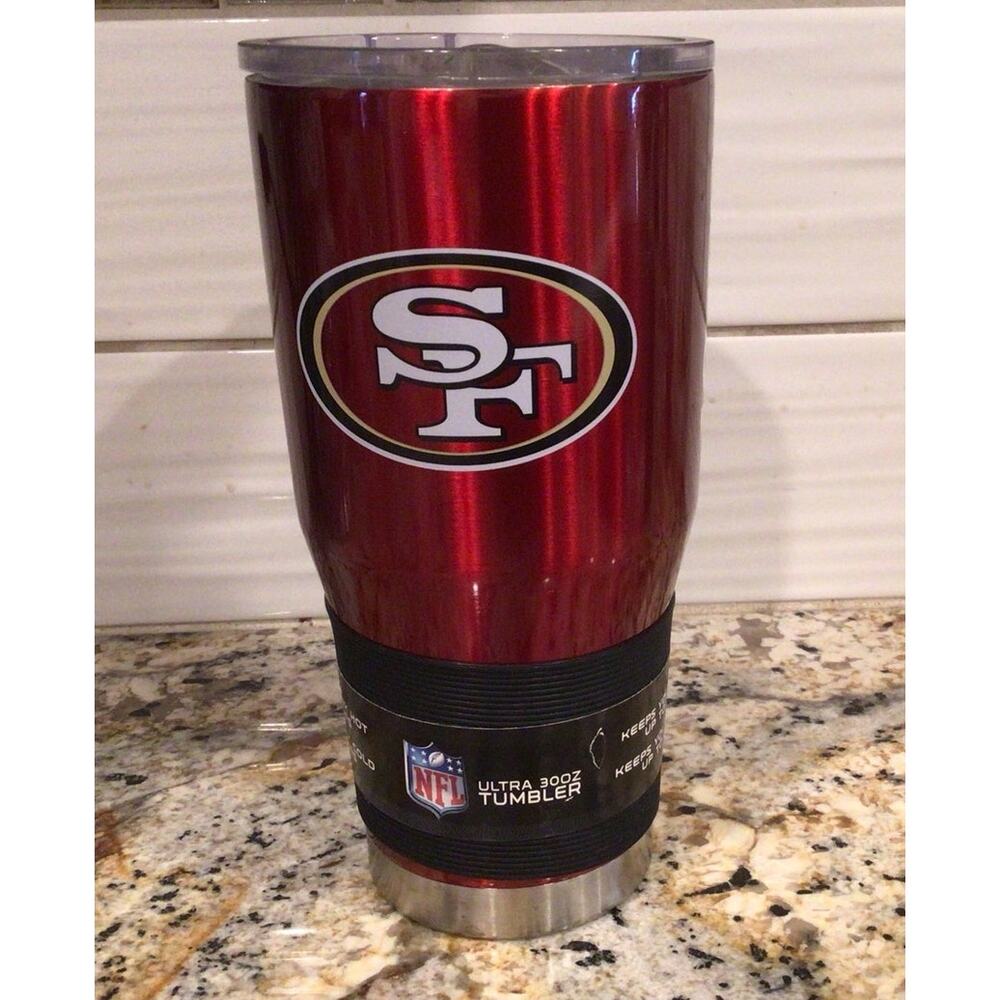 San Francisco 49ers 30 oz Tumbler Red NFL SF NEW